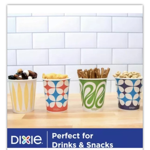 Dixie Multi-Purpose (Retro) 100 5 oz. Paper Cups 1950's 1960's 1970's/ Lot Of 2 - Picture 5 of 5